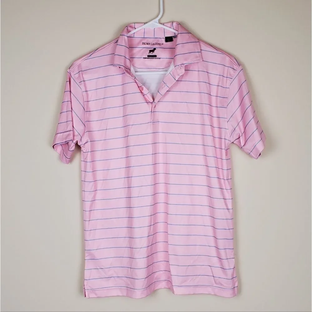 Horn Legend Pink Striped Polo